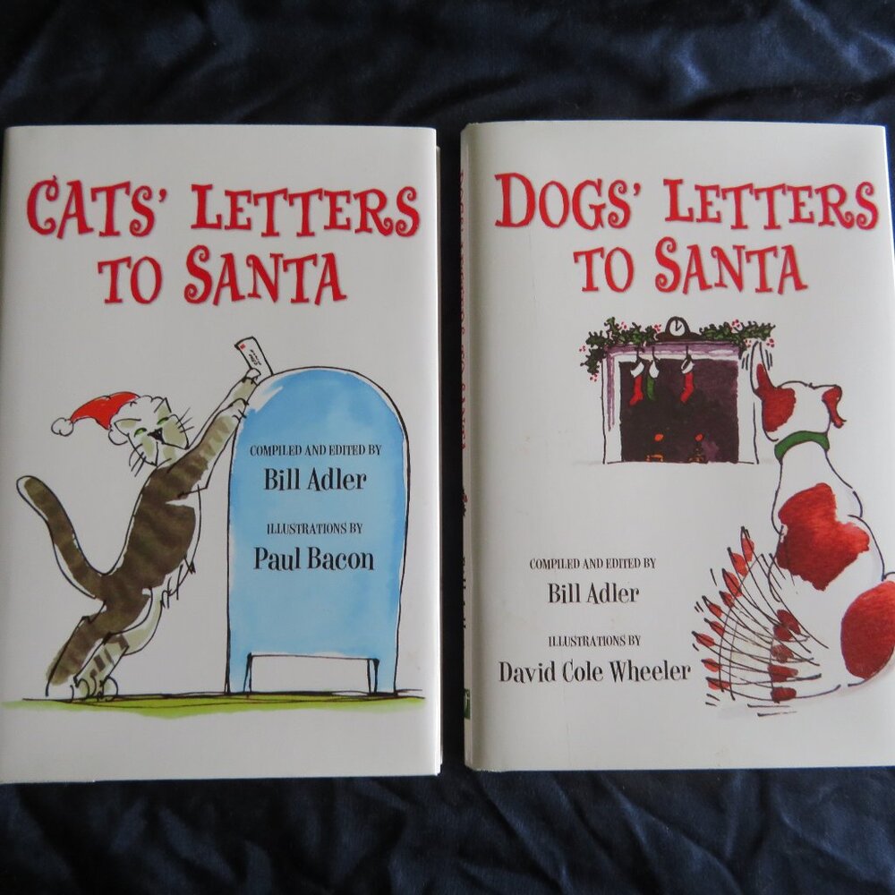 (2) Cat & Dog Letters To Santa Books - NEW
